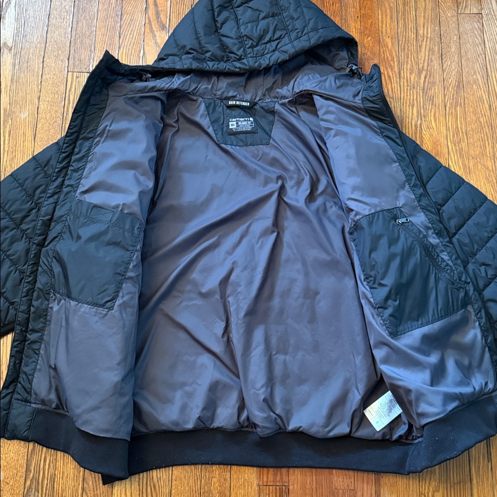NWOT Carhartt Rain Defender Hooded Jacket - Picture 7 of 14